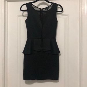 LBD with Peplum and Mesh Detail